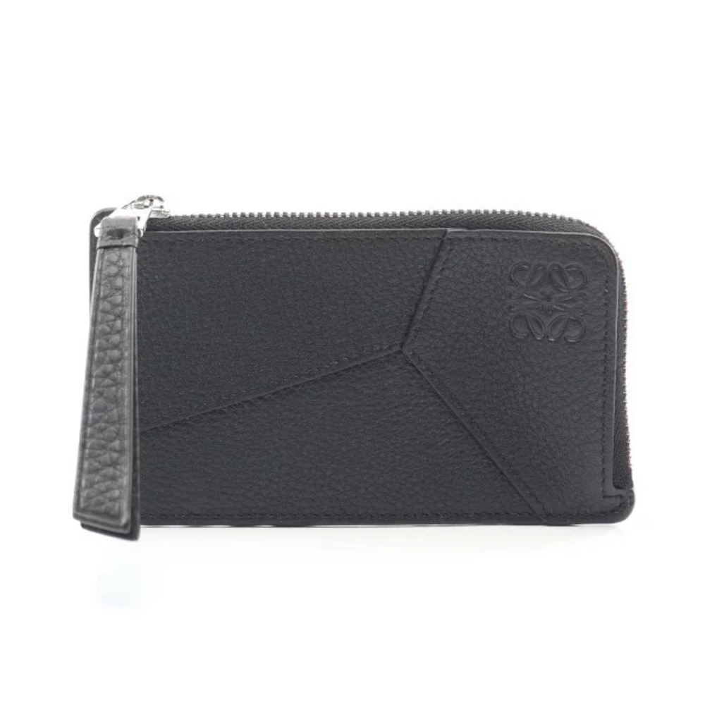 Loewe PUZZLE COIN CARDH Case Wallet Leather Black